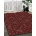 thumbnail image 3 of Ahgly Company Tapis Rond Lavable en Machine Intérieur Transitionnel Rouge Bordeaux, 4 Pieds Rond, 3 of 7