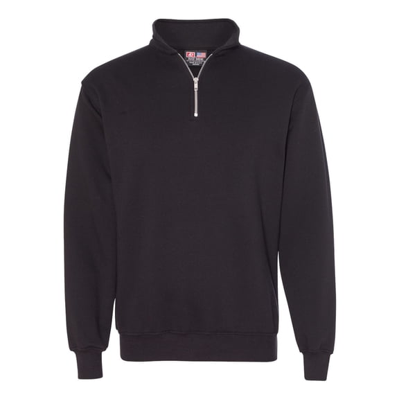Bayside USA-Made Quarter-Zip Pullover Sweatshirt Size up to 4XL