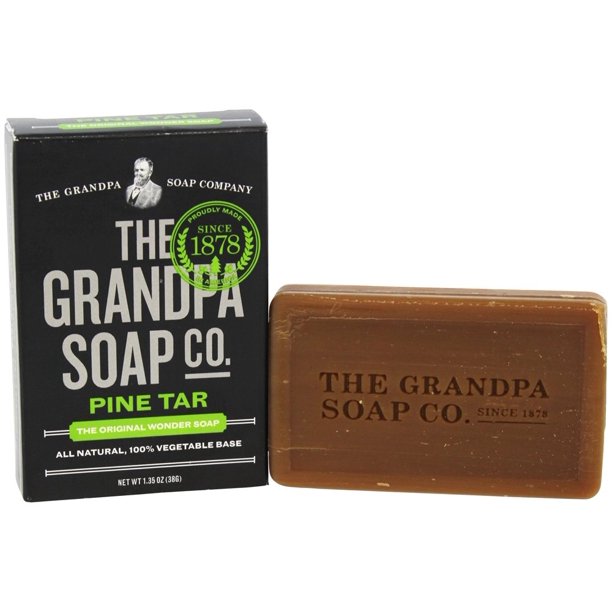 The Grandpa Soap Co. Face & Body Bar Soap Pine Tar 1.35 oz
