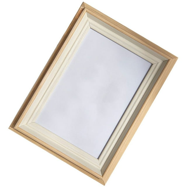 LEEYNEER 1pc Simple Picture Frame Resin Photo Frame Creative Photo Holder (Beige)