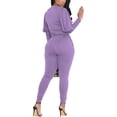 thumbnail image 2 of Women 2 Pieces Outfits Puff Sleeve Top And Jogger Pants Sweatpants Set Tracksuits Best For Vacation, Travel, Shopping, Party, Clubs, Dating, 2 of 4