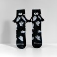 thumbnail image 5 of Halloween Hand Holding Stockings for Couples, Crew Sock Pair, Funny Halloween Party Socks, 5 of 5