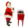 thumbnail image 2 of Coca-Cola Coke Santa with Table Cooler, 2 Piece Set Garland, 14-Inches, Multi-Colored, 2 of 4