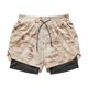 thumbnail image 1 of Toystoory Pantalones cortos de entrenamiento para hombre, pantalones cortos para correr, entrenamiento deportivo, culturismo, Fitness, pantalones Uniforme atlético Marrón militar L, 1 of 6