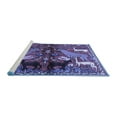 thumbnail image 2 of Ahgly Company Machine Washable Indoor Square Animal Blue Traditional Area Rugs, 3' Square, 2 of 4