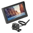 thumbnail image 4 of Backup Car Camera  Rear View Mirror Monitor Screen System  Qiilu  Backup Camera 4.3in Monitor Kit Car Rear View Parking System Night Vision For RVs Trailers Trucks Pickups, 4 of 8