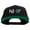 Black, variant on Colorful Funky Logo Embroidered Wool Blend Prostyle Snapback - Navy OSFM
