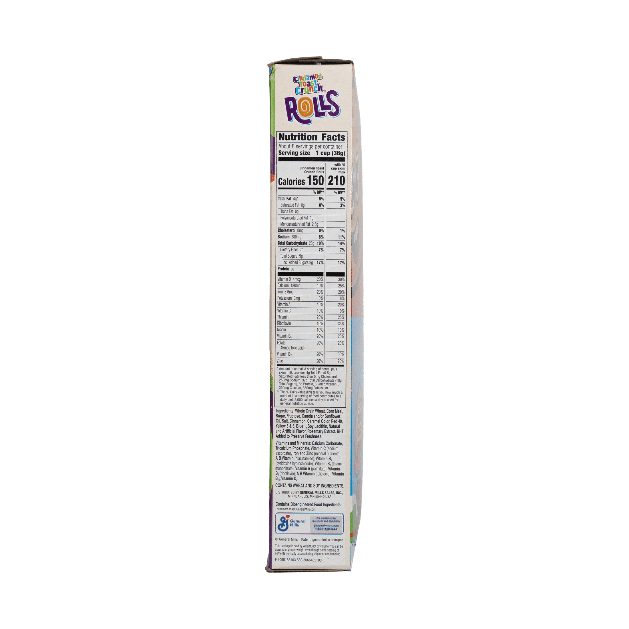Cinnamon Toast Crunch Rolls Breakfast Cereal, 10.7oz, Crunchy, Shelf Stable, Carboard Box, New