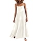 thumbnail image 2 of Vestido Sin Mangas, Dobladillo Oscilante Fluido Tirantes Finos Ajustables Cintura Alta Color Puro Vestido De Verano Para Mujer Para Cócteles, 2 of 6