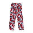 thumbnail image 5 of Xecao Palm Tree Pattern on Red Men's Straight Lounge Pajama Pants: The Ultimate in Comfortable Sleepwear, 5 of 9