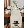 thumbnail image 2 of Hokiten Table Runners 70 Inches Long Dress Scarves, Happy Father's Day Farmhouse Coffee/Dining/Kitchen Table Decor, Holiday Table Runner, Funny Bow Beard Watercolor 13x70 Inch, 2 of 7
