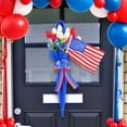 thumbnail image 5 of 4Th of July decor, Red White and Blue Ribbon, Hanging Outdoor decor, Artificial Plants Outdoor Hanging, Outdoor Holiday decorations, Front Porch decor, Blue Red Accents, 1 Set, 5 of 8
