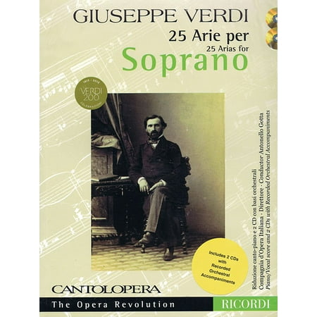 Verdi: 25 Arias for Soprano : Cantolopera Collection (Paperback)
