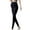 Black, variant on Women's Cotton Maternity Pants Plus Size Fashion Solid Over The Belly Yoga Pants Summer Stretch Slim Fit Pregnancy Workout Leggings
