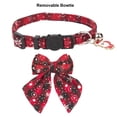 thumbnail image 4 of Mumup 2Pack Christmas Cat Collars Breakaway with Stylish Bow, 2 Pack Red Green Plaid Xmas Kitten Collar with Bell, Removable Bowtie Christmas Collar for Cats, 4 of 6