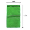 thumbnail image 4 of Korean Body Scrub Exfoliating Cloth, 5 Pcs 9.06*5.51 inches Green Sauna Towel Exfoliating Scrub Bath Mitten, 4 of 9