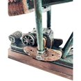 thumbnail image 5 of Urbalabs Oil Derricks Vintage Office Desk Statues Nodding Donkey Pumpjack Oilfield Memorabilia Derrick Small Oil Rig Recycler Sculpture Green, Cream, Teal Pumpjack Oil Rig Presents (Wine Bottle), 5 of 7