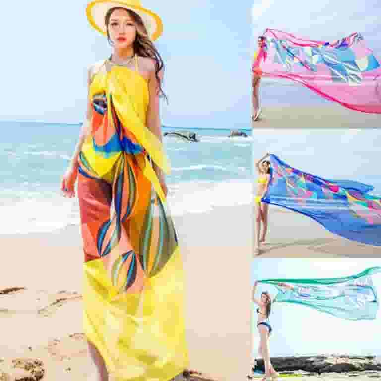 セール・キャンペーン Sarongs Chiffon Beach Sexy Lady Hawaiian Cover-up Swimsuit Clothing