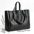 thumbnail image 5 of Women Large Capacity Tote Bag for Women, PU Leather Shoulder Handbag Work Tote Bag with   Travel Bag Computer Bag for Office Travel, 5 of 7