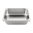 thumbnail image 1 of Ligou Plats Jetables en Acier Inoxydable Anti-Frottement 1 qt avec 1 Pack 1/2 Gastronorm, 1 of 6