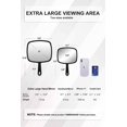 thumbnail image 3 of Hand Mirror, Extra Large Barber Hairdressing Handheld Mirror with Handle for Salon, Pack of 3, 3 of 7