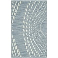thumbnail image 2 of SAFAVIEH Bella Elisie Abstract Floral Leaf Wool Area Rug, Blue/Ivory, 2'6" x 4', 2 of 7