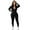 Black, variant on Bodysuit For Women Jumpsuit Zipper V Neck Long Sleeve Rompers Catsuit Sport One Piece Jumpsuits For Women Blue L
