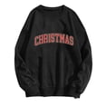 thumbnail image 2 of Lovskoo Christmas Vibes Sweatshirt Women Merry Christmas Shirt Xmas Long Sleeve Shirt Winter Holiday Sweatshirts Black, 2 of 5