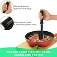 thumbnail image 3 of AMERTEER Meat Chopper  Ground Beef Masher  Heat Resistant Meat Masher for Hamburger Meat  Hamburger Chopper Utensil  Non Stick Mix Chopper, 3 of 7