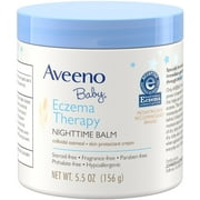AVEENO Baby Eczema Therapy Nighttime Balm with Natural Colloidal Oatmeal for Eczema Relief, 5.5 oz (Pack of 3)