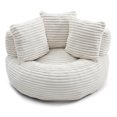 thumbnail image 4 of Big Lazy Sofa Chair for Adults and Kids, Corduroy Oversized Bean Bag Couch with Filling, Soft High Back Floor Lounge Sofa for Living Room, Bedroom, Gaming Corner, 4 of 8