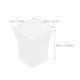 thumbnail image 2 of OHOIOLLA 2Ud Soporte Para Cepillo De Inodoro Con Vaso De Vidrio Transparente Para Y Estable, 2 of 8