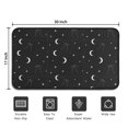 thumbnail image 5 of Black White Cat Moon Star Pattern Door Rugs,Washable Non Slip Door Mats Indoor,Decorative Door Mats,Entry Mat Indoor for Entrance,Bedroom,Kitchen,Bathroom,30"x17", 5 of 6