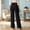 Black, variant on High Waist Straight Leg Trousers Flowy Drape Comfortable Business Casual Wide Leg Pants With Functional Pockets Women's Comfortable Lightweight Regular Pants Girl Pull On Sweatpants