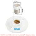 thumbnail image 2 of Adaptador de casquillo de bombilla Uxcell E27 a E14, 8 piezas, convertidor de lámpara para luz colgante, candelabro, blanco, 2 of 5