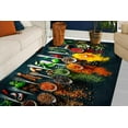 thumbnail image 2 of Kitchen Rugs, Indian Spices Rug, Spices Kitchen Rugs, 3D Printed Rugs, Colorful Rugs, Front Door Rugs, Indian Spices Rug, Runner Rugs, 5.9'x9.2' - 180x280 cm, 2 of 8