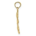 thumbnail image 2 of Finest Gold 10K Playful Girl with Cut Out Heart Charm, 2 of 4