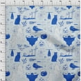thumbnail image 4 of oneOone Cotton Poplin Medium Blue Fabric Halloween Sewing Fabric By The Yard Printed Diy Clothing Sewing Supplies 42 Inch Wide, 4 of 4