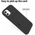 thumbnail image 3 of for iPhone 12 Mini Case with Card Holder,for iPhone 12 Mini Wallet Case Anti-Scratch Dual Layer Hidden Pocket Case Shockproof Cover Compatible with iPhone 12 Mini-Black, 3 of 12