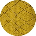 thumbnail image 1 of Ahgly Company Indoor Round Oriental Yellow Industrial Area Rugs, 8' Round, 1 of 4