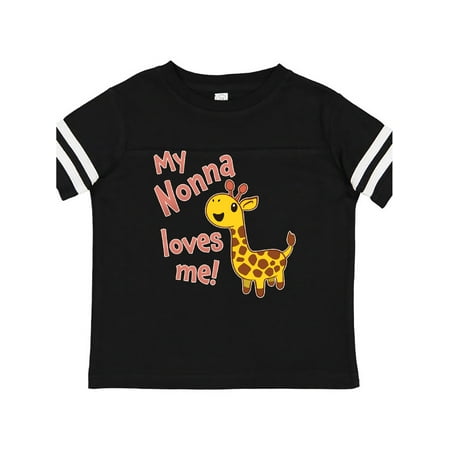 

Inktastic My Nonna Loves me- cute giraffe Gift Toddler Boy or Toddler Girl T-Shirt