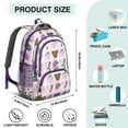 thumbnail image 5 of Cute Pitbull Terriers Dog and Flower Backpack for School,Cute School Bag,Schoolbag with Adjustable Shoulder Straps & Padded Back,16.9 Inch, 5 of 5