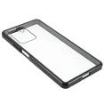 thumbnail image 4 of For Xiaomi 11t/11t Pro Magnetic Closure Phone Case Metal Bumper + Double-sided Tempered Glass Cover, 4 of 5