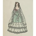 thumbnail image 2 of Urban Janke 15x17 Gold Ornate Wood Frame and Double Matted Museum Art Print Titled - Biant Commerks Fashion 6 (1908), 2 of 4