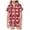 p-1Brick Red1, variant on CAIVO Girls Christmas Printed 2 Piece Pajama Sets Lapel Short Sleeve Button Down Shirt With Shorts Children Kids Homewear Loungewear