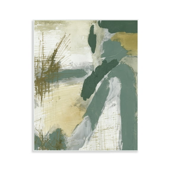 Stupell Industries Dynamic Abstract with Grey Abstract Painting Unframed Art Print Wall Art, 11 x 14