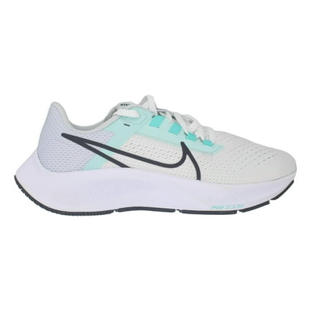 Nike Air Zoom Pegasus 38 CW7358-102 Women's White/Green Running Shoes ANK168 (9.5)