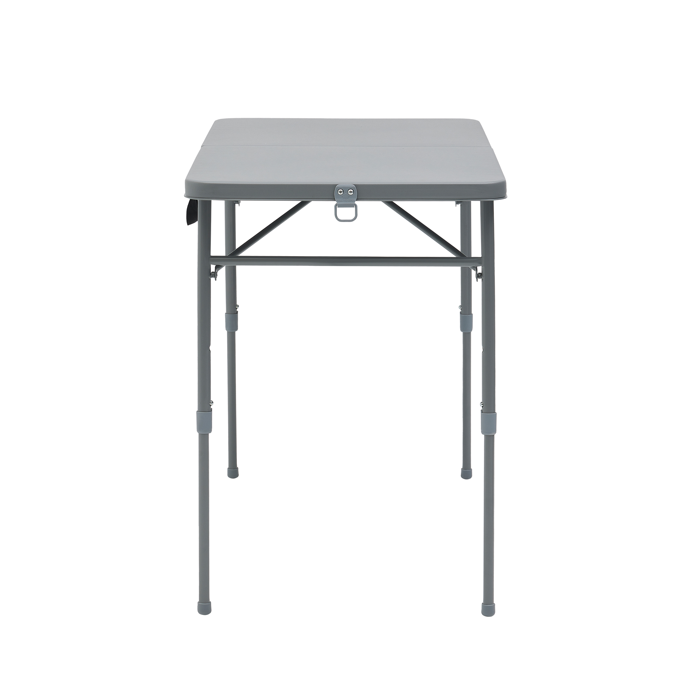 Mainstays Adjustable Height Centerfold Folding Table Gray photo 6