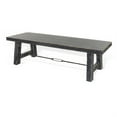 thumbnail image 2 of Rena Dining Bench- Turnbuckle Accent- 64 Inch Black Mahogany Wood, 2 of 5