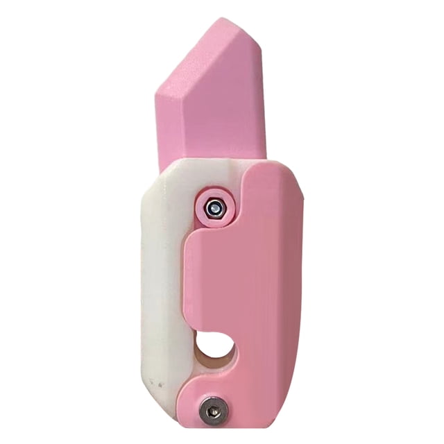 DQrwqpou Juguete Zanahoria Con Impresión 3D Juguete Relajante para Adultos Estudiantes Adolescentes (rosa Y Blanco)